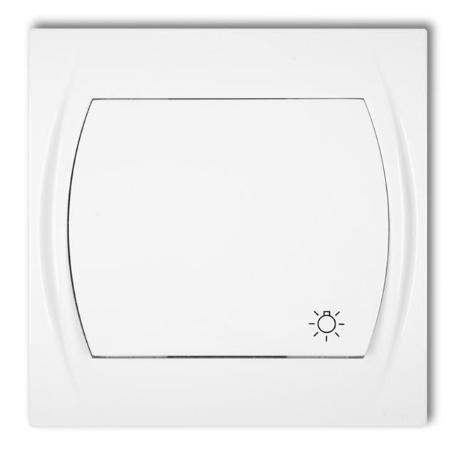 LOGO Przycisk zwierny /światło/ podświetlany biały LWP-5L KARLIK