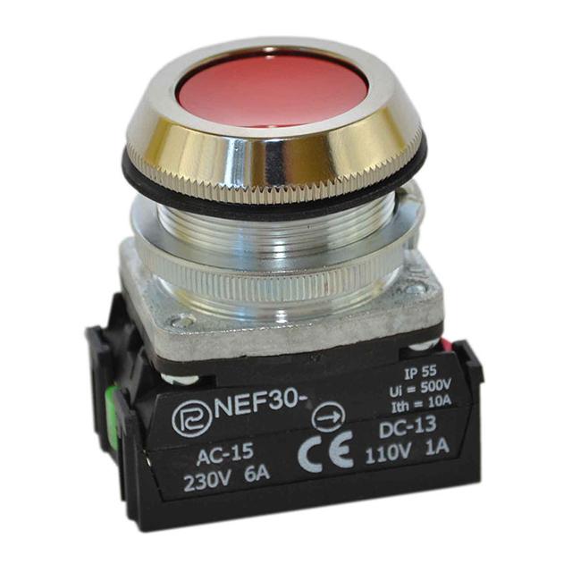 Przycisk NEF30-K2X/W3 czerwony W0-NEF30-K 2X/W3 C PROMET