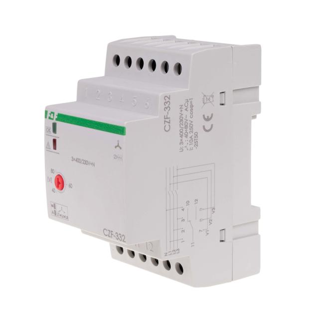 Czujnik zaniku faz z kontrolą stycznika styk 1Z/R CZF-332 F&F