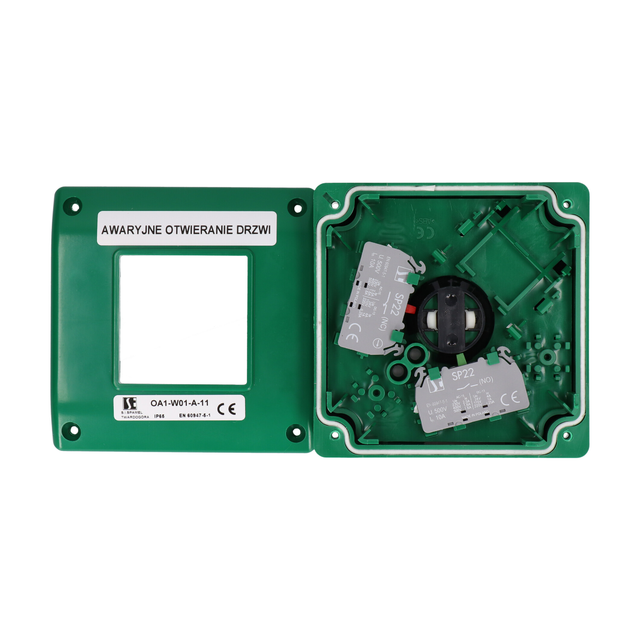 OA1-WER.NADTYN.PRZYCISK ZWAL.SAMOCZ   1 TOR ROZW.+LED SYGN.230VAC
