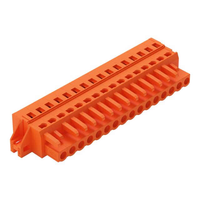 Gniazdo MCS-MIDI Classic 16-biegunowe pomarańczowe raster 5,08mm /10szt./ 231-316/031-000 WAGO