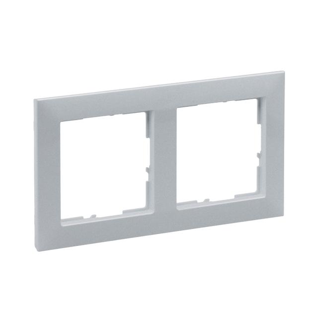 Suno Ramka Podwójna 2-Krotna Aluminium 721512 LEGRAND