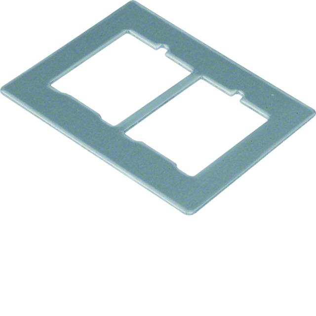 tehalit.GB-EG Płytka montażowa GTVD2/300 2xRJ45 18x22,8 aluminium GTVDM062 HAGER