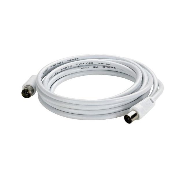 KABEL TV Z 1 WTYKIEM MĘSKIM O9,52 MM I 1 WTYKIEM ŻEŃSKIM O9,52 MM, DŁUGOŚĆ 5 M, Legrand