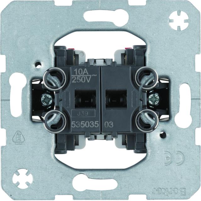 BERKER one.platform Łącznik 2-klawiszowy przyciskowy 2 zestyki zwierne oddzielne zaciski wejściowe 5