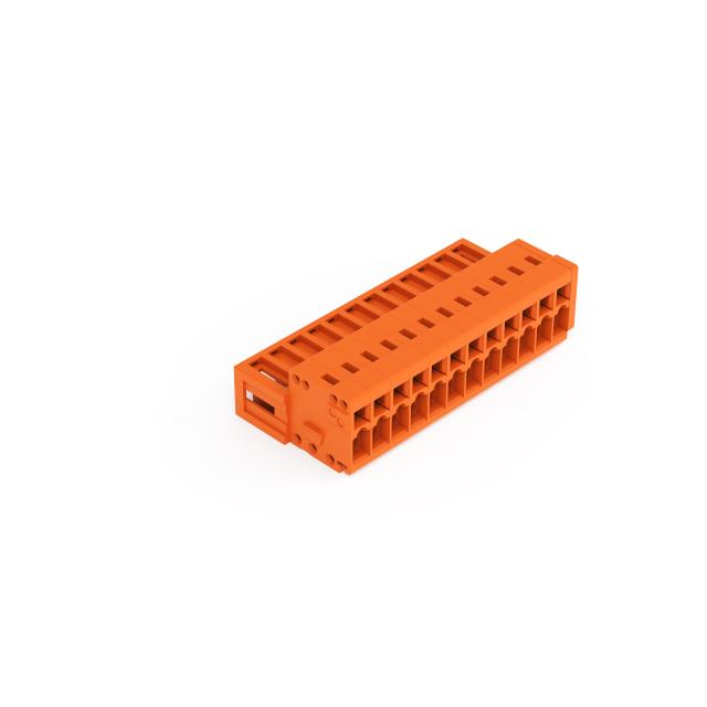 MCS-MINI Classic wtyk 12-bieg. pomarańczowy raster 3,81 mm /50szt./ WAGO