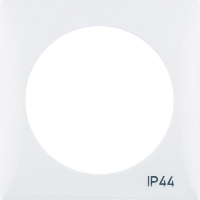 Integro Flow Ramka 1-krotna z nadrukiem  IP44  bez uszczelki, biały