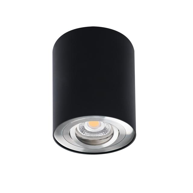 BORD DLP-50-SR/B Oprawa sufitowa natynkowa BORD DLP-50-SR/B regulowana kolor czarny / srebrny 1XGU10