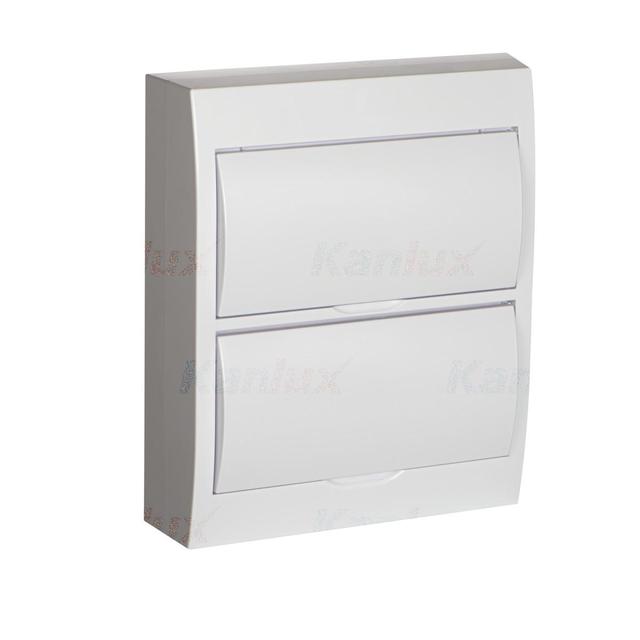 DB212S 2X12P/SMD-P Rozdzielnica natynkowa 2x12 plastikowa IP40 36421 KANLUX