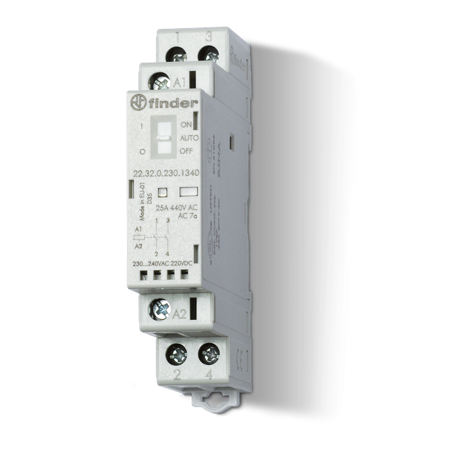 Stycznik instalacyjny serii 22: 2 R 25A 120V AC/DC 22.32.0.120.4420 /5szt./ FINDER