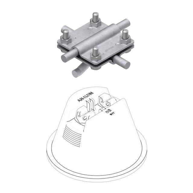Złącze 4 x M6 do uchwytu AN-11L