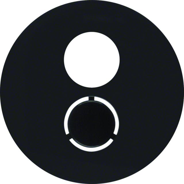 BERKER R.1/R.3 Płytka czołowa do gniazda głośnikowego czarna 11962045 HAGER