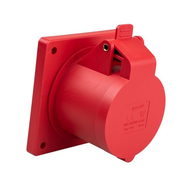 Gniazdo siłowe do wbudowania 16A 3P + N + uziemienie