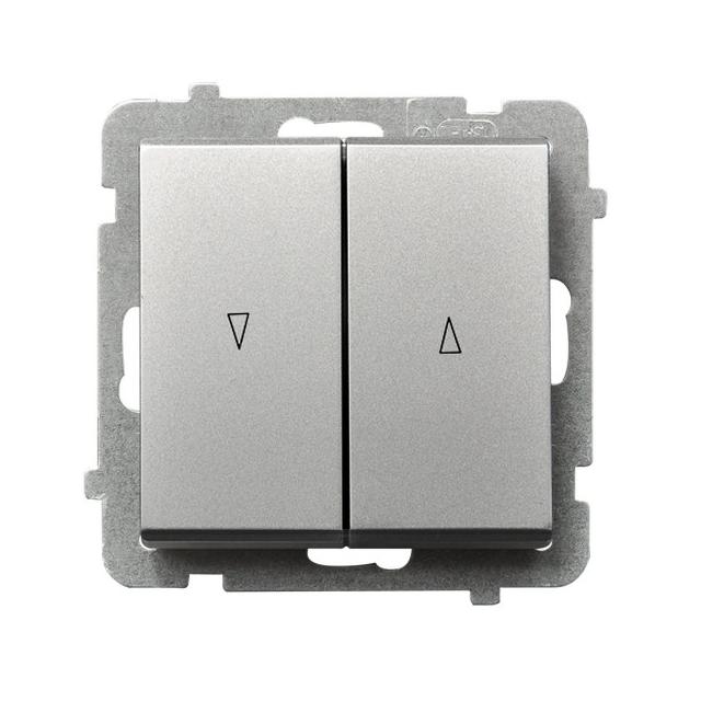 SONATA Łącznik żaluzjowy z blokadą mechaniczną - kolor srebro mat