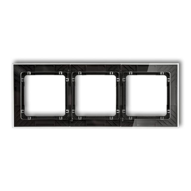 "DECO Ramka potrójna transparentna DECO Art - efekt szkła (ramka: transparentna