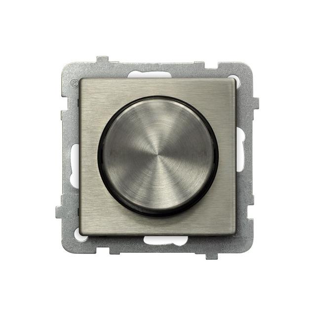 SONATA Ściemniacz uniwersalny do obciążenia żarowego, halogenowego oraz LED - kolor nowe srebro