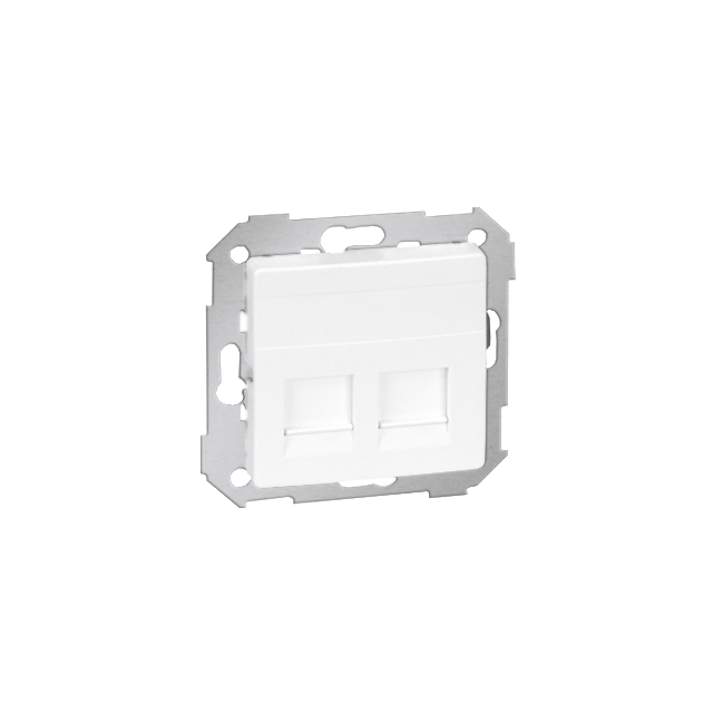 Simon 82 Pokrywa 2x gniazdo RJ45 płaska z żaluzjami biały 82006-30 KONTAKT