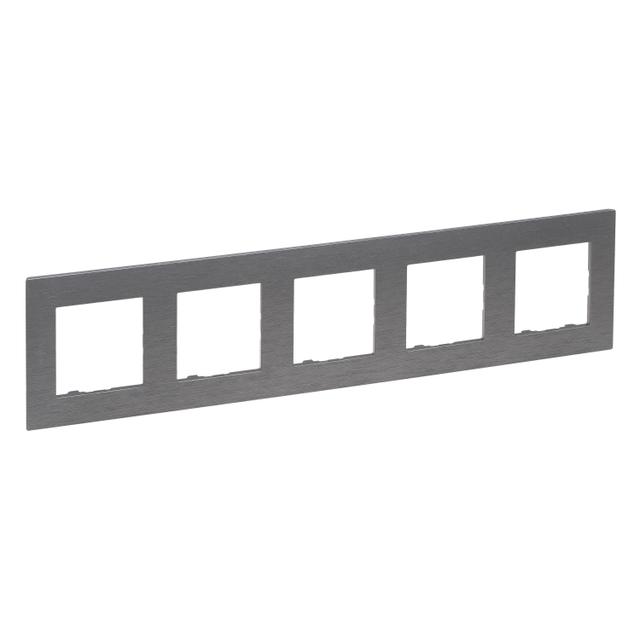 Niloe Step Ramka Pięciokrotna 5X Kolor Stal Szczotkowana 863995 LEGRAND