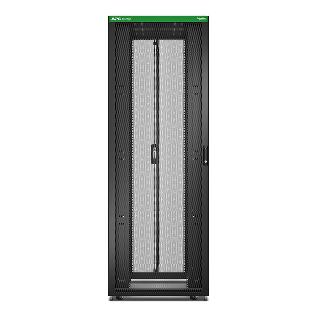 Szafa Easy Rack 800mm/48U/1200mm, z dachem, kółkami, nóżkami i 4 wspornikami, bez paneli bocznych, p