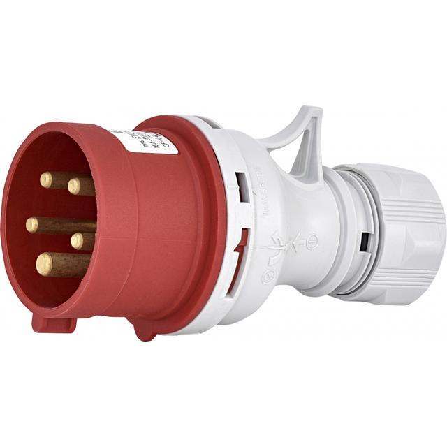 16A, 400V, 3P+N+PE, Wtyczka ze zwrotnicą faz IP44