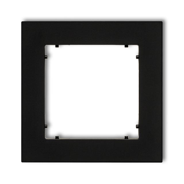 MINI Ramka uniwersalna pojedyncza z tworzywa czarny mat