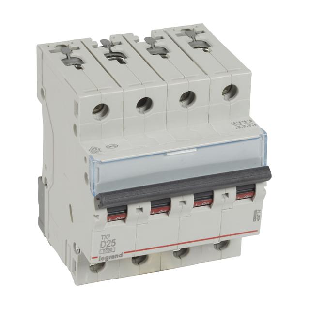 Wyłącznik Nadprądowy 4P D25A 6kA AC S304 TX3 403774 LEGRAND