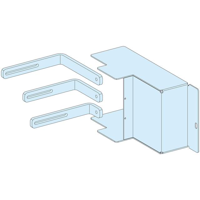 Rozdzielnice PrismaSet, podłączenie poziomo wtykanego NSX630 z łącznikami 630A 3P