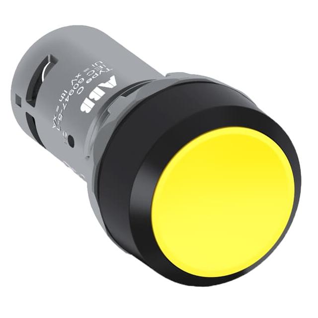Przycisk monostabilny wklęsły żółty 2NC CP1-10Y-02