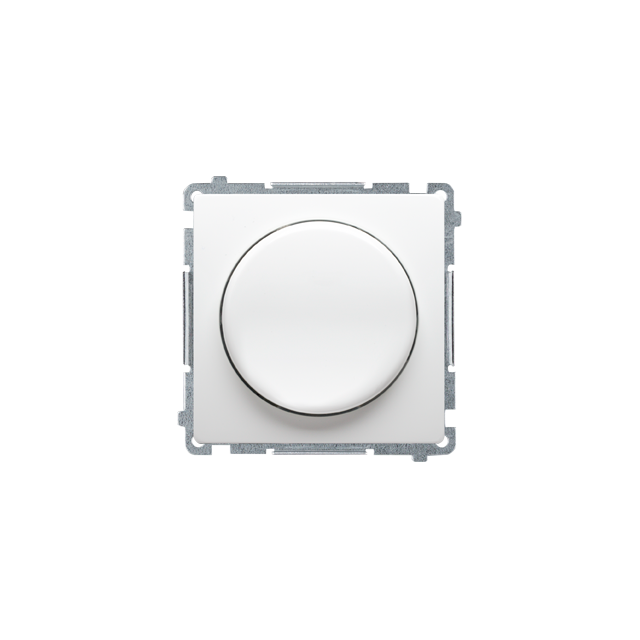 Simon Basic Ściemniacz naciskowo-obrotowy jednobiegunowy do LED ściemnialnych 230V biały