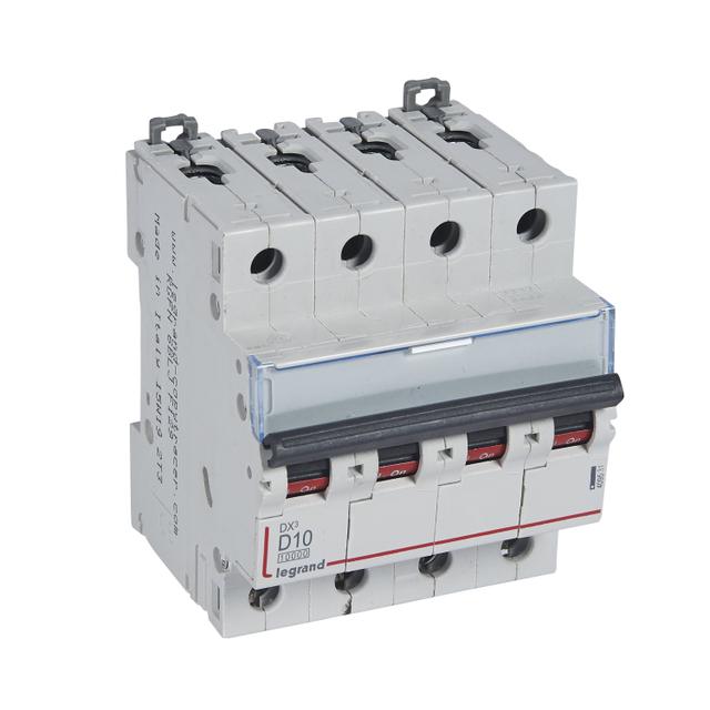 WYŁĄCZNIK NADPRĄDOWY S 314 4P D 10A 10000A SERII DX3, Legrand