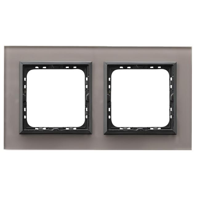 SONATA Ramka podwójna - kolor szare szkło
