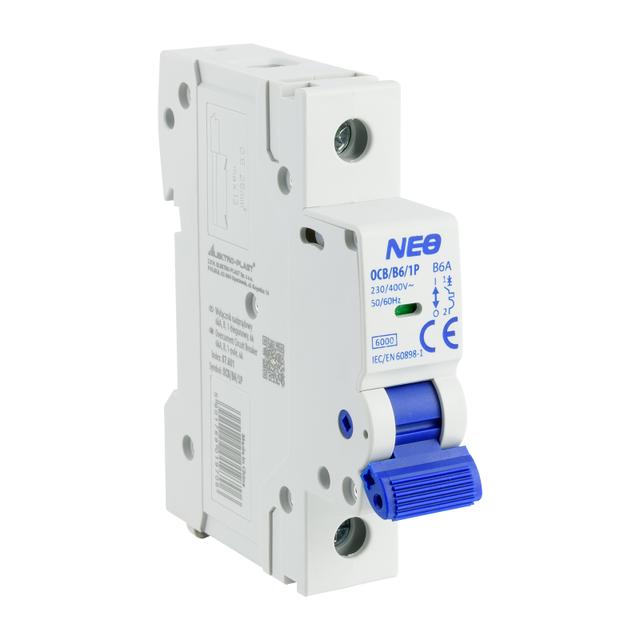Wyłącznik nadprądowy 6kA 1P B6A OCB/B6/1P 87.601 OPATÓWEK