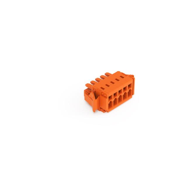 MCS-MINI Classic gniazdo 5-bieg. pomarańczowe raster 3,81 mm /50szt./ WAGO
