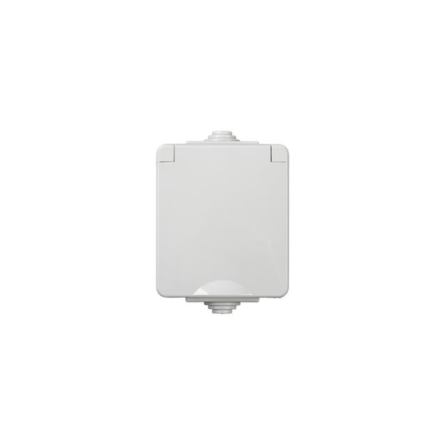 TEKNO IP65GR Gniazdo hermetyczne z ochroną styków IP65 biały 39223 KANLUX