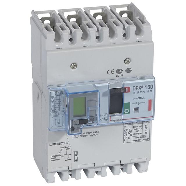 Wyłącznik DPX3 160 Z Zab. R-Pr. 4P 63A 36kA 420113 LEGRAND