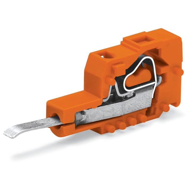 wtyk pomiarowy 1-bieg. raster 5,08mm pomarańczowy