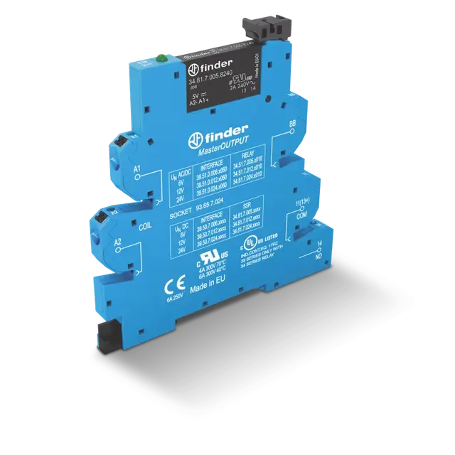 Przekaźnik interfejsowy SSR 1 Z; 6A; ster. 12V DC; wyjście 1,5…33V DC, 39.50.7.012.9024