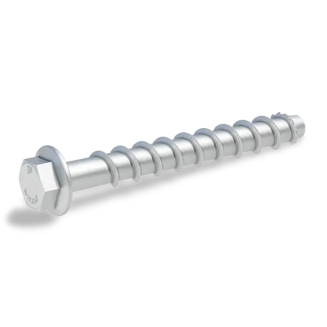 Wkręt do betonu łeb sześciokątny ocynk płatkowy hartowany indukcyjnie 100szt. R-HLX-06X050-HF-ZF RAWLPLUG