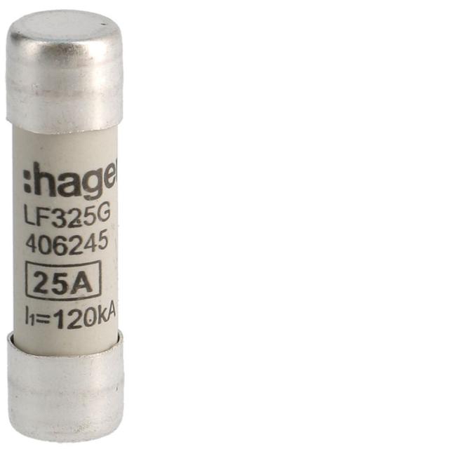 Wkładka bezpiecznikowa cylindryczna CH-10 10x38mm gG 25A 400VAC LF325G HAGER