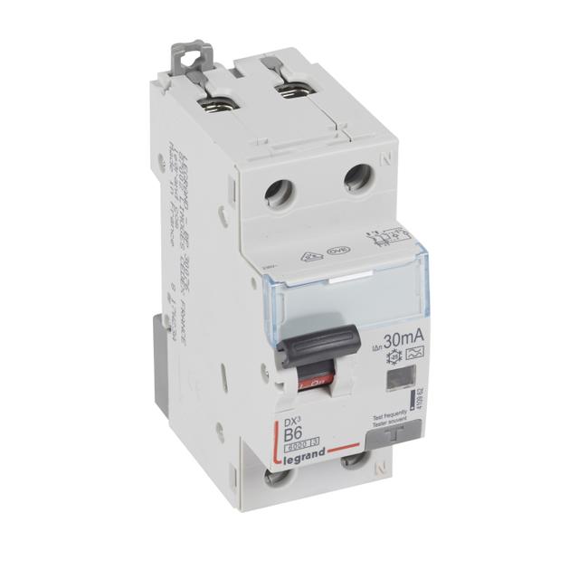 Wyłącznik Różnicowo-Nadprądowy 2P 6A B 0,03A Typa P312 DX3 410962 LEGRAND