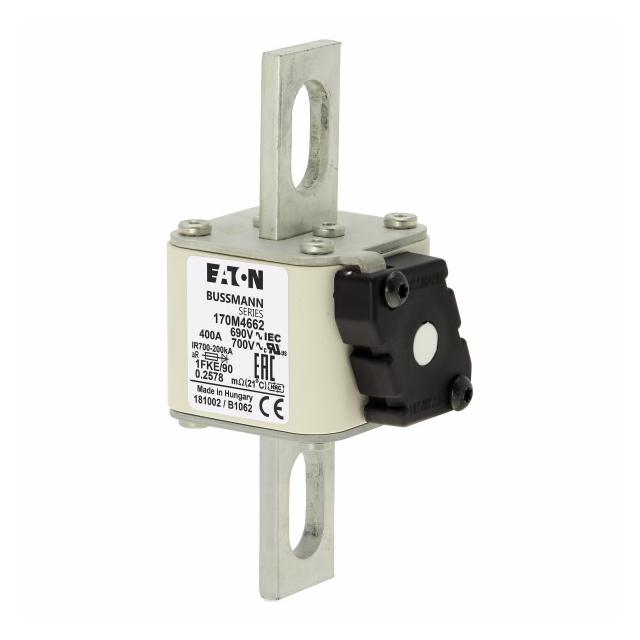 FUSE 400A 690V 1FKE/90 AR UC Wkładka szybka 400A AC 690V rozmiar 1 53x69x136 mm aR IEC UL, 170M4662