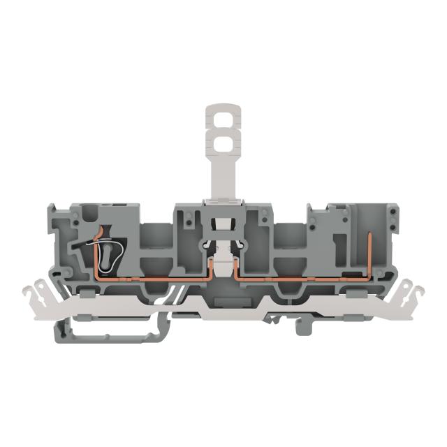 X-COM złączka bazowa 1-przewodowa/1-pinowa szara