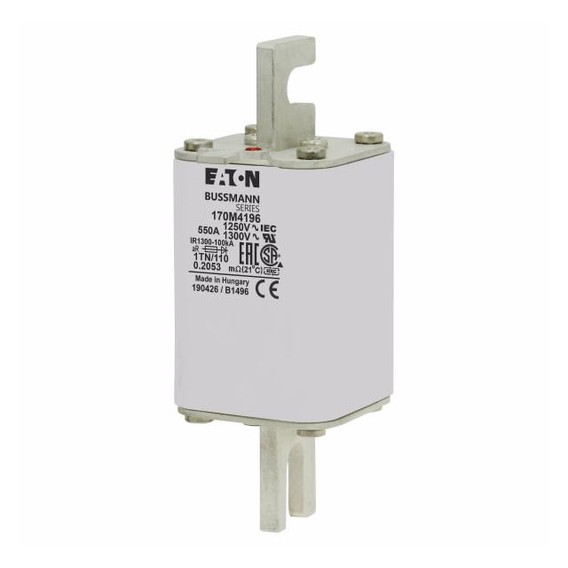FUSE 550A 1250V 1TN/110 AR CU Wkładka szybka 550A AC 1250V rozmiar 1 53x66x138 mm aR DIN I 170M4196
