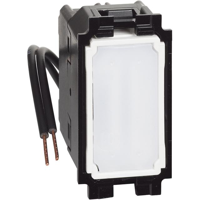 Living Now - Łącznik Krzyżowy Z Niebieską Led - 1 Moduł Bticino  K4004LB LEGRAND