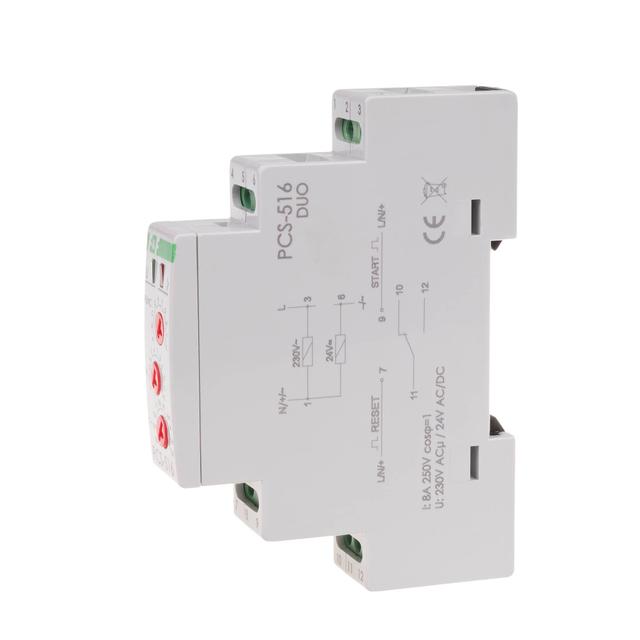 Przekaźnik czasowy 10-funkcyjny styk: 1 Z/R U=230 i 24V PCS-516DUO F&F