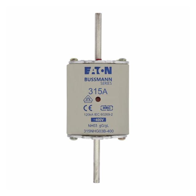 BUSS 315A 400V GG/GL SIZE 03 Wkładka NH03 315A 400V GL/GG podwójny wskaźnik 315NHG03B-400 EATON