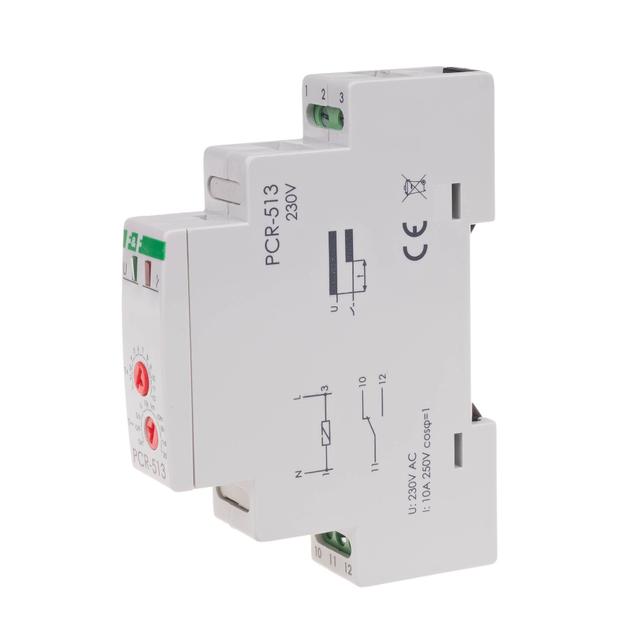 PRZEKAŹNIK CZASOWY JEDNOFUNKCYJNY- REWERSYJNY (OPÓŹN. ZAŁĄCZ.), STYKI: 1P , U=230V LUB 24V, I=10A, 1