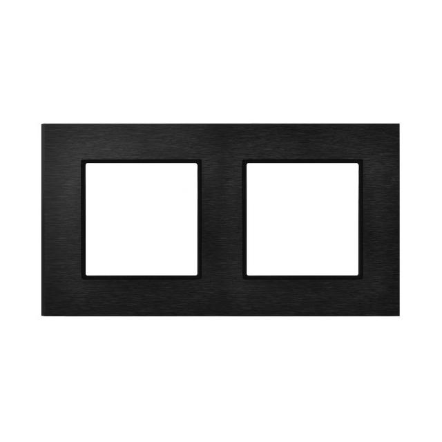 ARIA Ramka podwójna - kolor szczotkowany antracyt