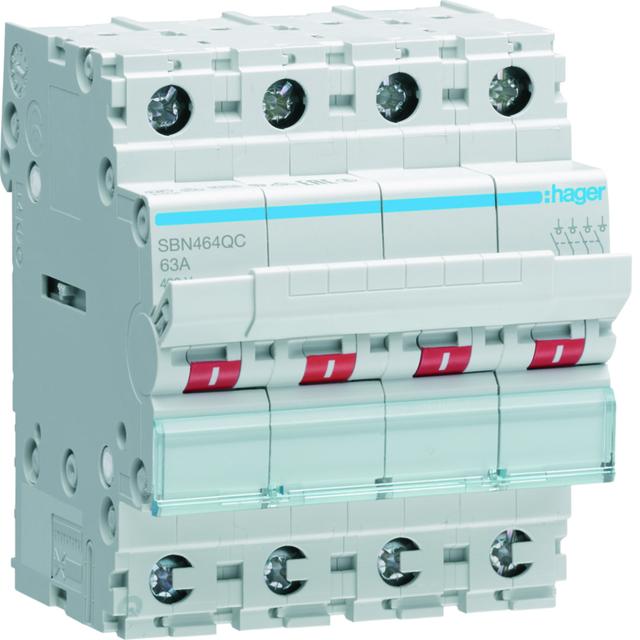 Modułowy rozłącznik izolacyjny 4P 63A 400VAC QuickBar SBN464QC HAGER