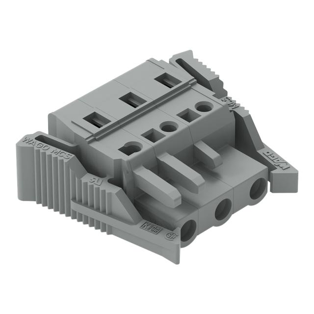 MCS-MIDI Classic gniazdo 3-bieg. szare raster 7,5 mm /50szt./ WAGO